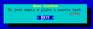 Okno textbox